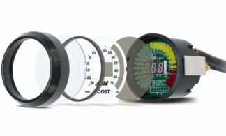 AEM 52mm Boost Digital Gauge -30-50psi. aem30-4408